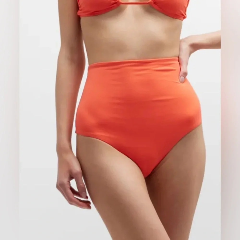 BONDI BORN Lani High-Waisted Bikini Bottoms in Calypso